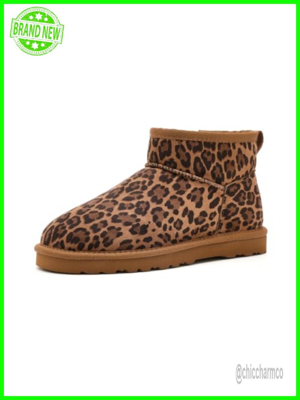 Faux Suede Mid-Calf Boots with Faux Fur Lining